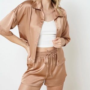 Satin short PJs set